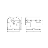 BMT Boring Bar Holder, Internal and External Coolant BMT75MID-50-NH90 - Makotools Industrial Supply Tools for Metal Cutting